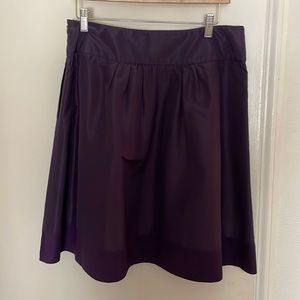 Classy Purple JCrew skirt size 8 worn twice 100% silk with cotton hem